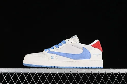 All categories Air Jordan Jordan series basketball shoes Air Jordan 1 Low High-end customized low-top sneakers Travis Scott x Fragment Design x Air Jordan 1 Low OG SP AJ1 Joe 1 LV joint beige blue red pig eight low-top cultural casual sneakers XY2688-101